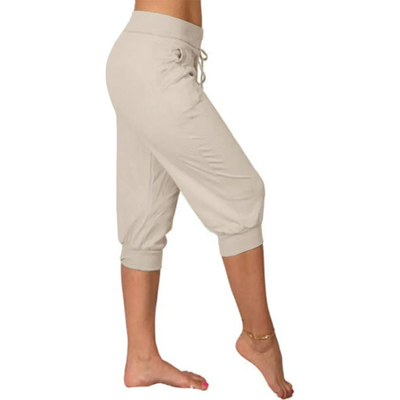 Liora – Capri Pants with Drawstring Closure 
