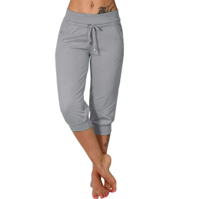 Liora – Capri Pants with Drawstring Closure 