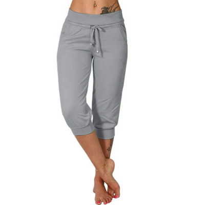 Liora – Capri Pants with Drawstring Closure 