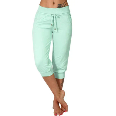 Liora – Capri Pants with Drawstring Closure 