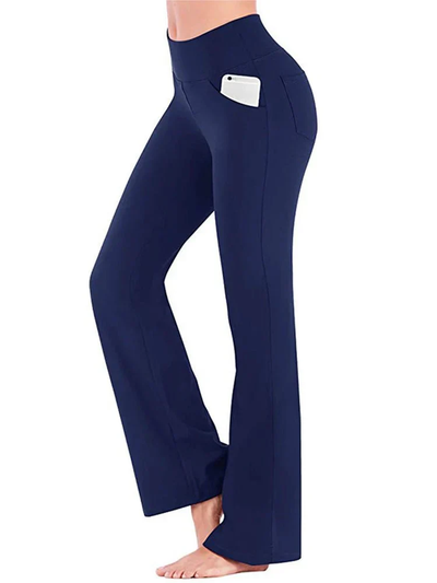 Livia – Flared Sports Trousers with Side Pockets
