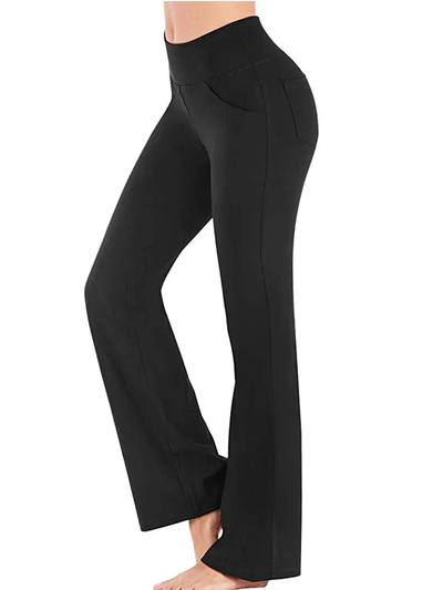 Livia – Flared Sports Trousers with Side Pockets