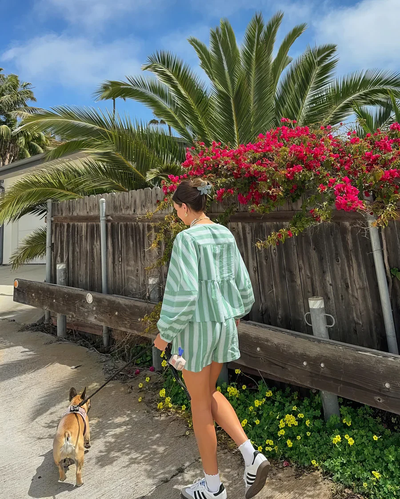 Lize – Striped Cotton Set