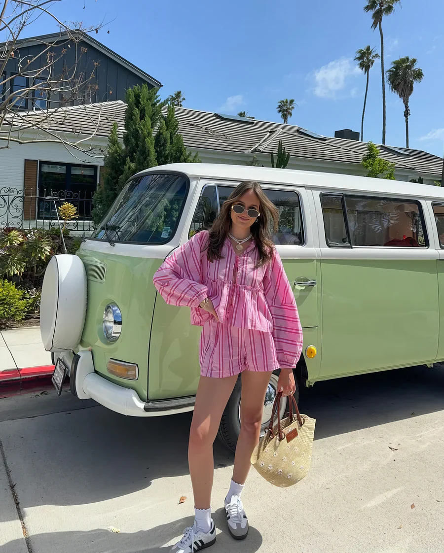 Lize – Striped Cotton Set