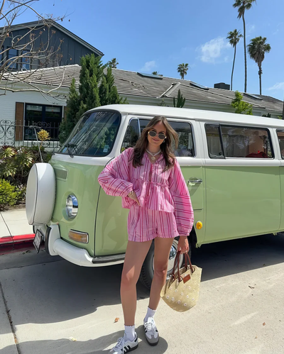 Lize – Striped Cotton Set