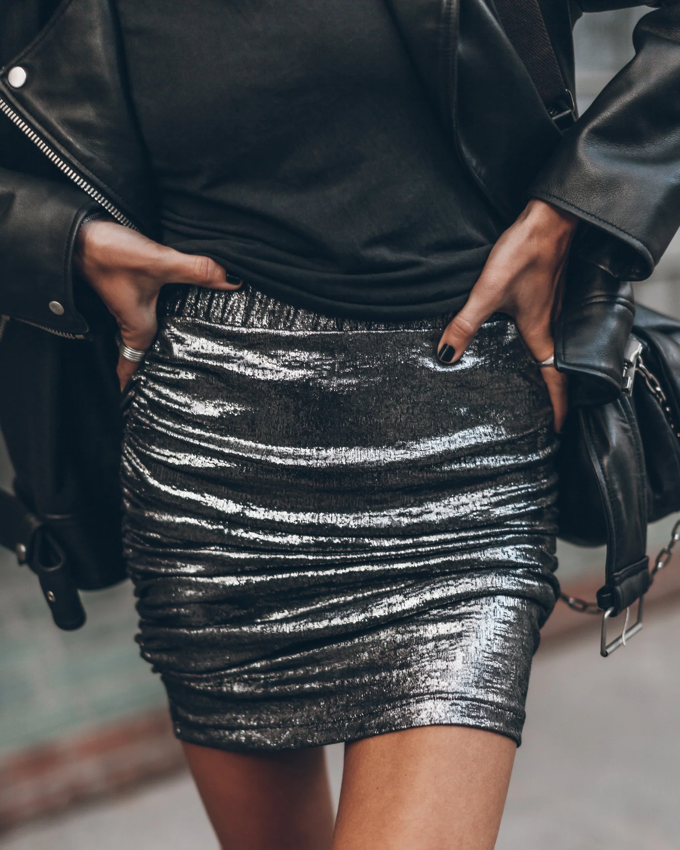 Lotte – Shiny Mini Skirt for Women