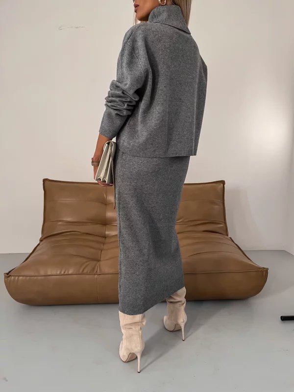 Daya - Knusse Sweater Jurk Set voor Vrouwen