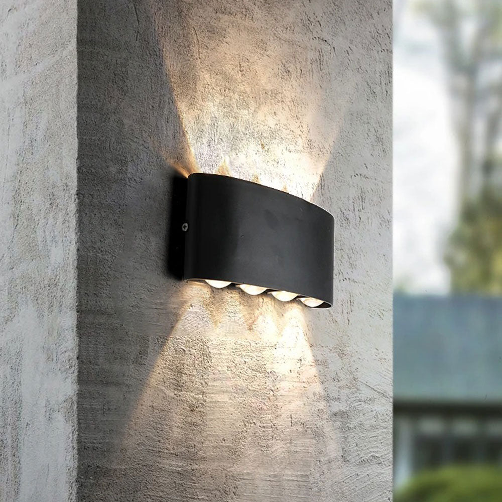 Luxara - Minimalist Outdoor Wall Light Rectangular Weatherproof