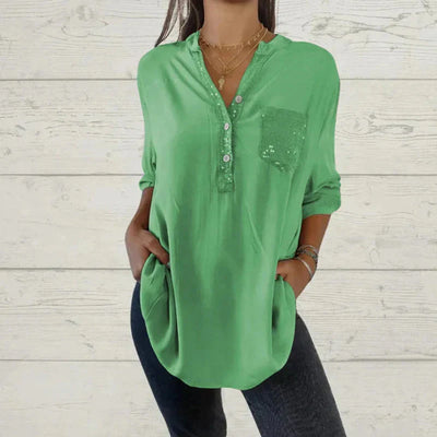 Lykke - Glamoureuze Pailletten Top voor Vrouwen