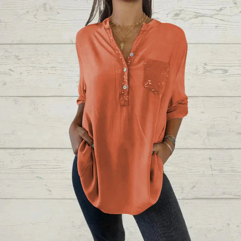 Lykke - Glamoureuze Pailletten Top voor Vrouwen