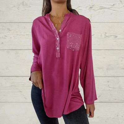 Lykke - Glamoureuze Pailletten Top voor Vrouwen