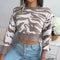 Lara - Striped sweater with cropped fit