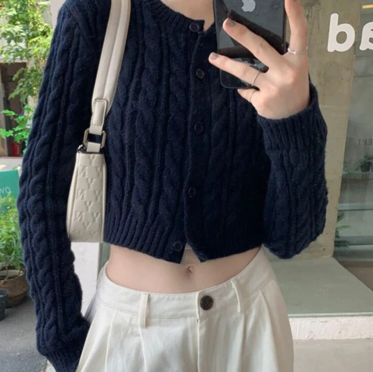 Femke | Kort gebreid vest