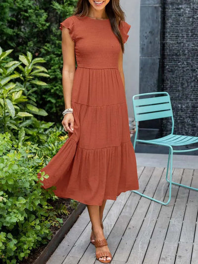 Sabrina - casual geplooide maxi jurk