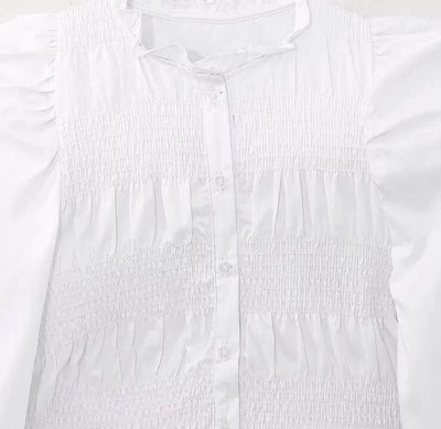 Mila | Witte blouse, netjes en stijlvol