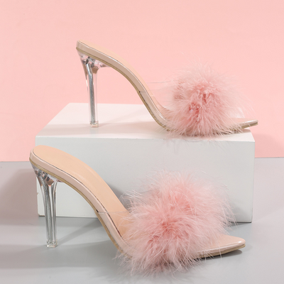 HALLEY - Elegant feather heels