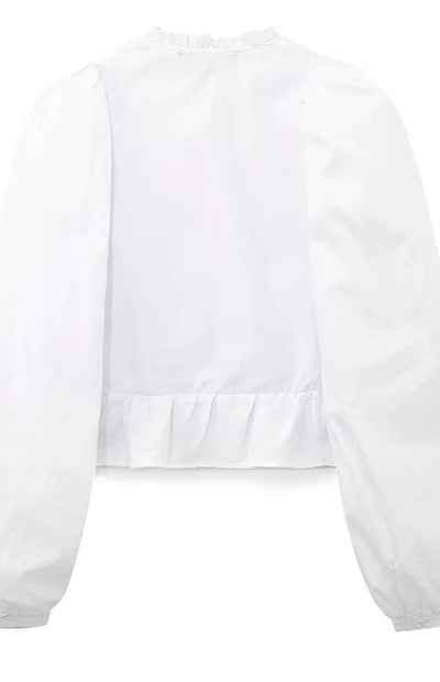 Mila | Witte blouse, netjes en stijlvol