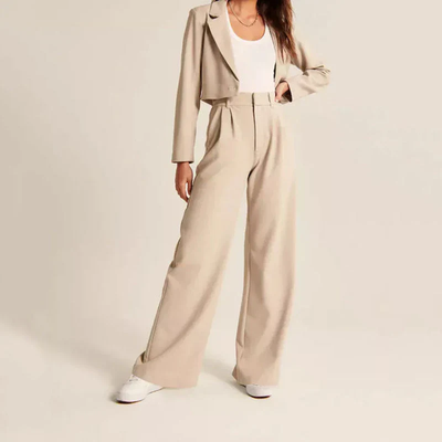Marieke – High-waisted trousers with wide legs
