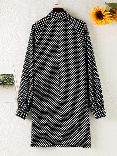 Mirella – Jurk met Polkadotmotief en Ballonmouwen