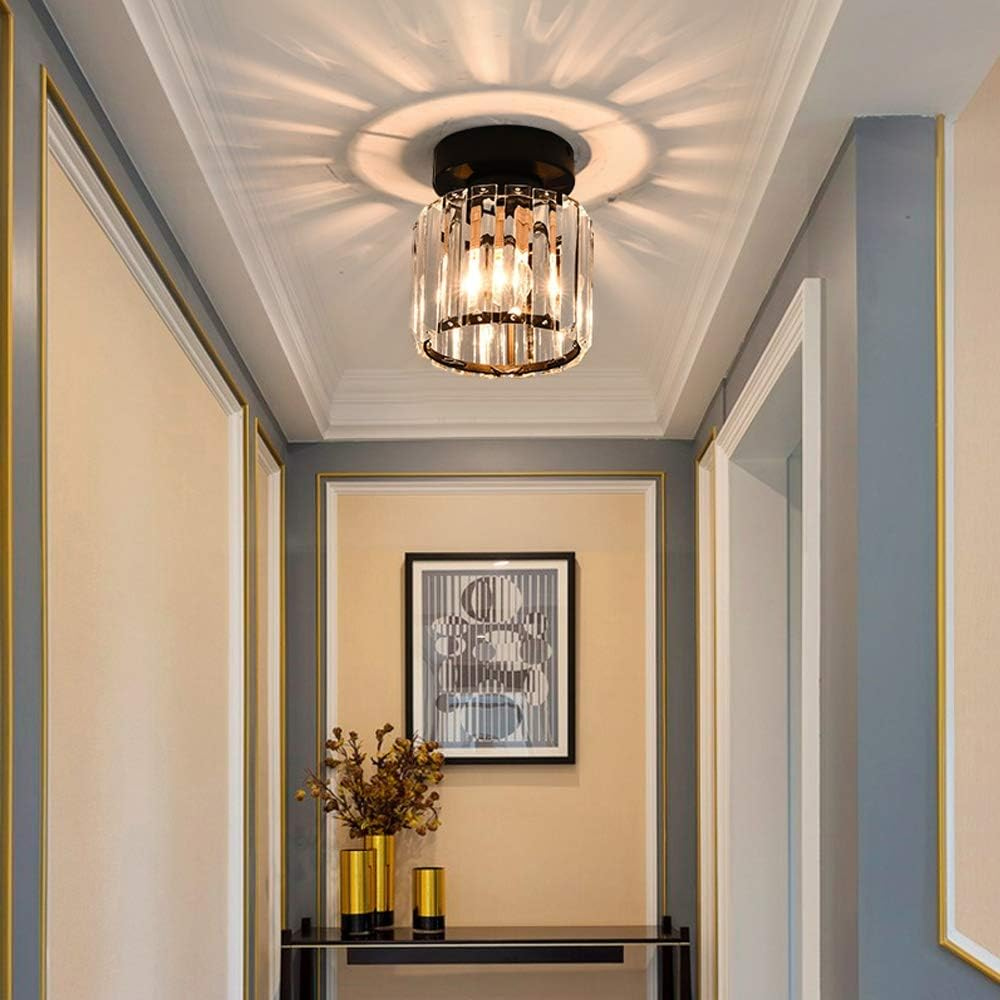 Liondra - Modern Flush Mount Ceiling Light with Crystal Shade