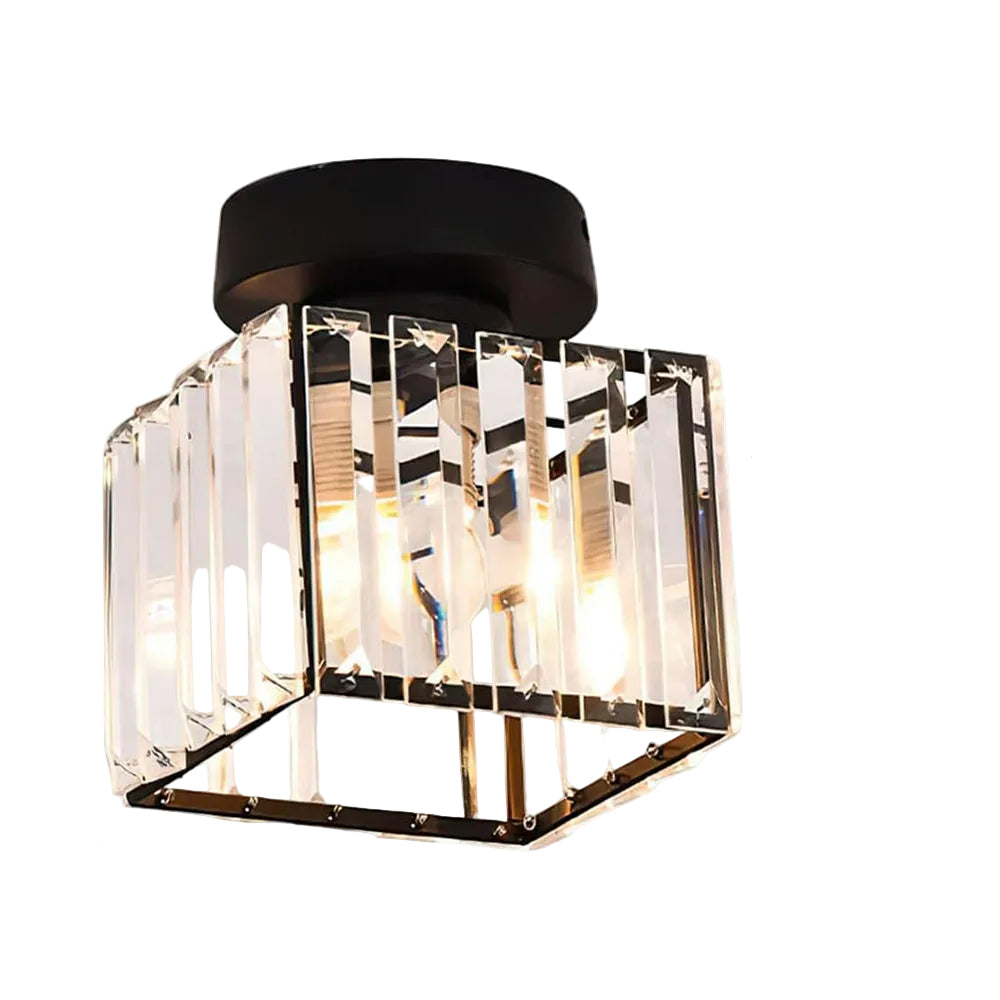 Liondra - Modern Flush Mount Ceiling Light with Crystal Shade
