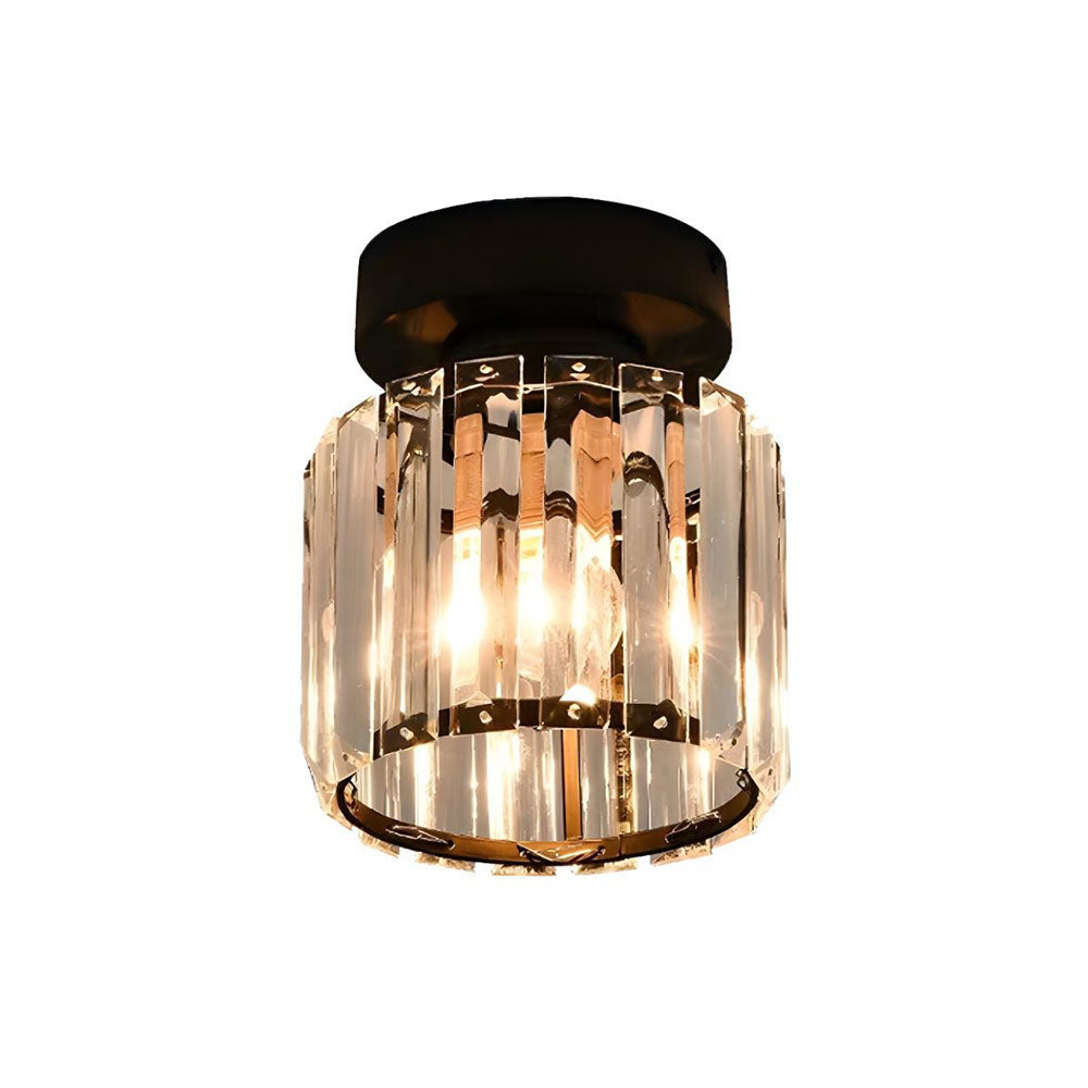Liondra - Modern Flush Mount Ceiling Light with Crystal Shade