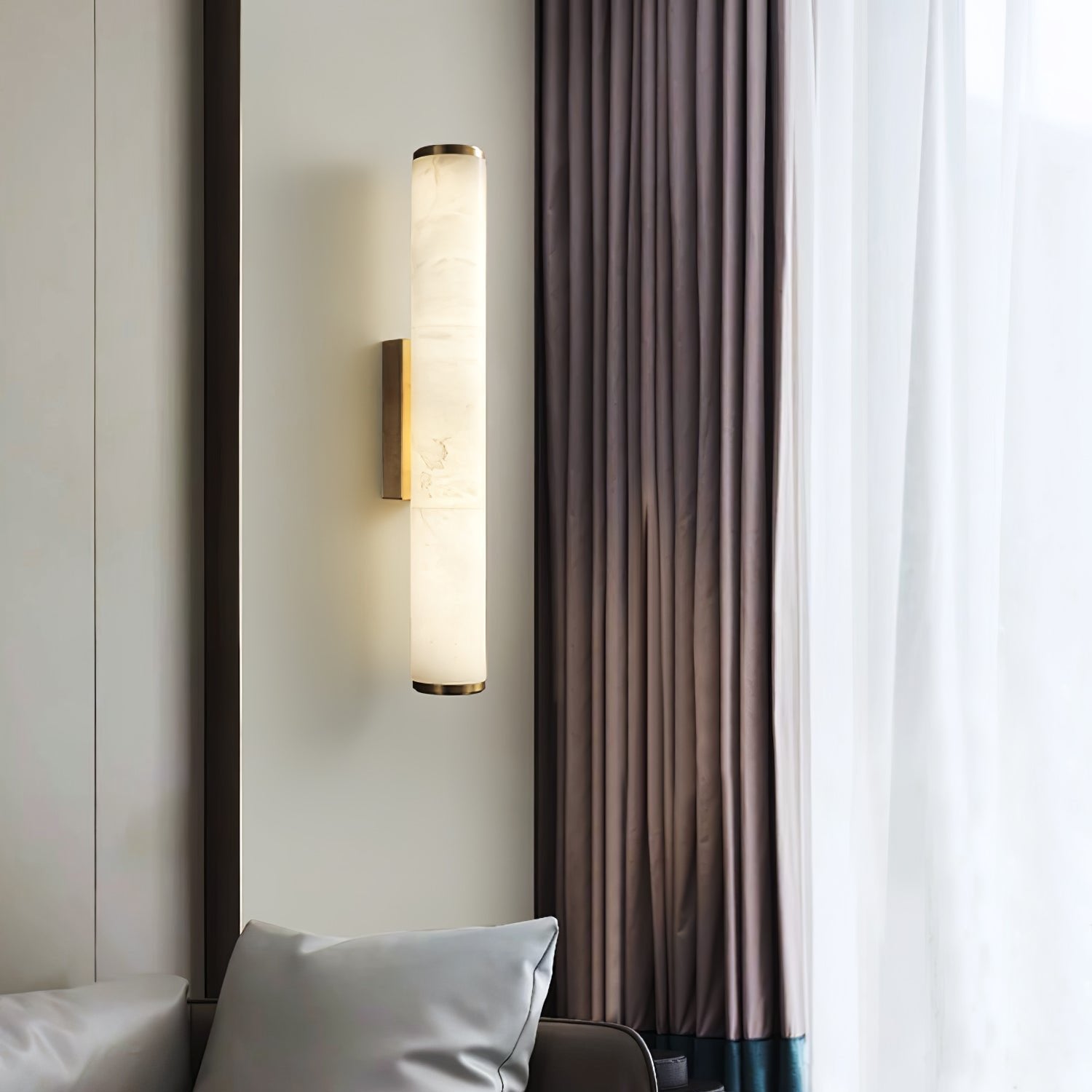 Lumaria – Modern LED Wall Light Marble Effect Diffuser
