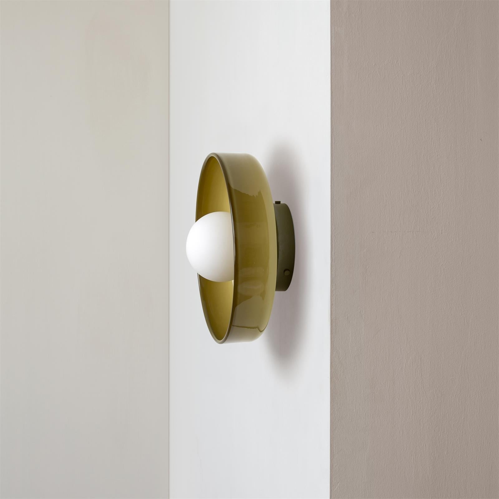Levara - Modern Round Ceiling Light with Glass Shade