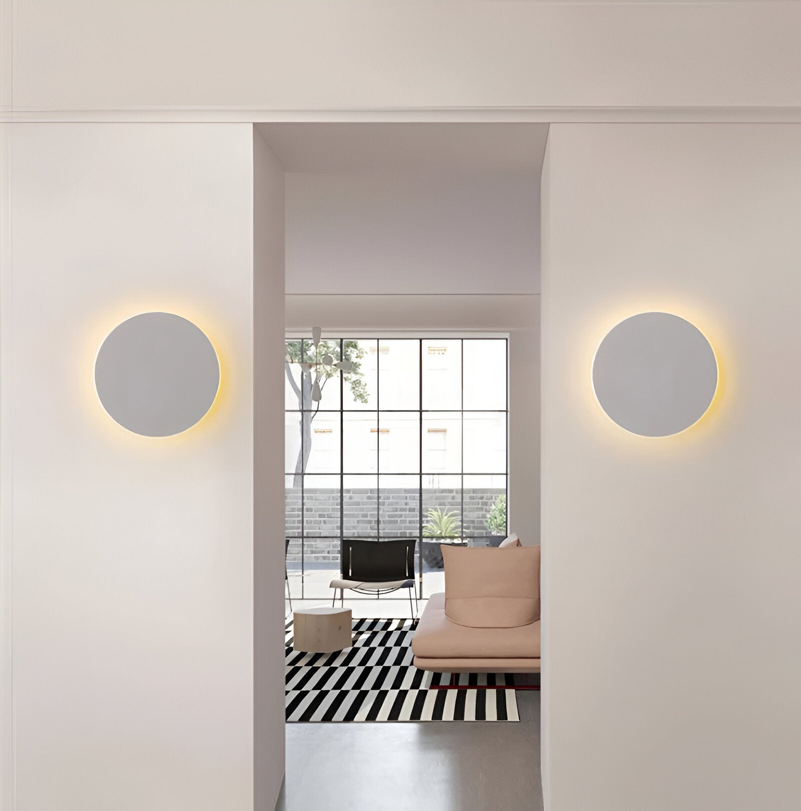 Luvien – Modern Round LED Flush Wall Light