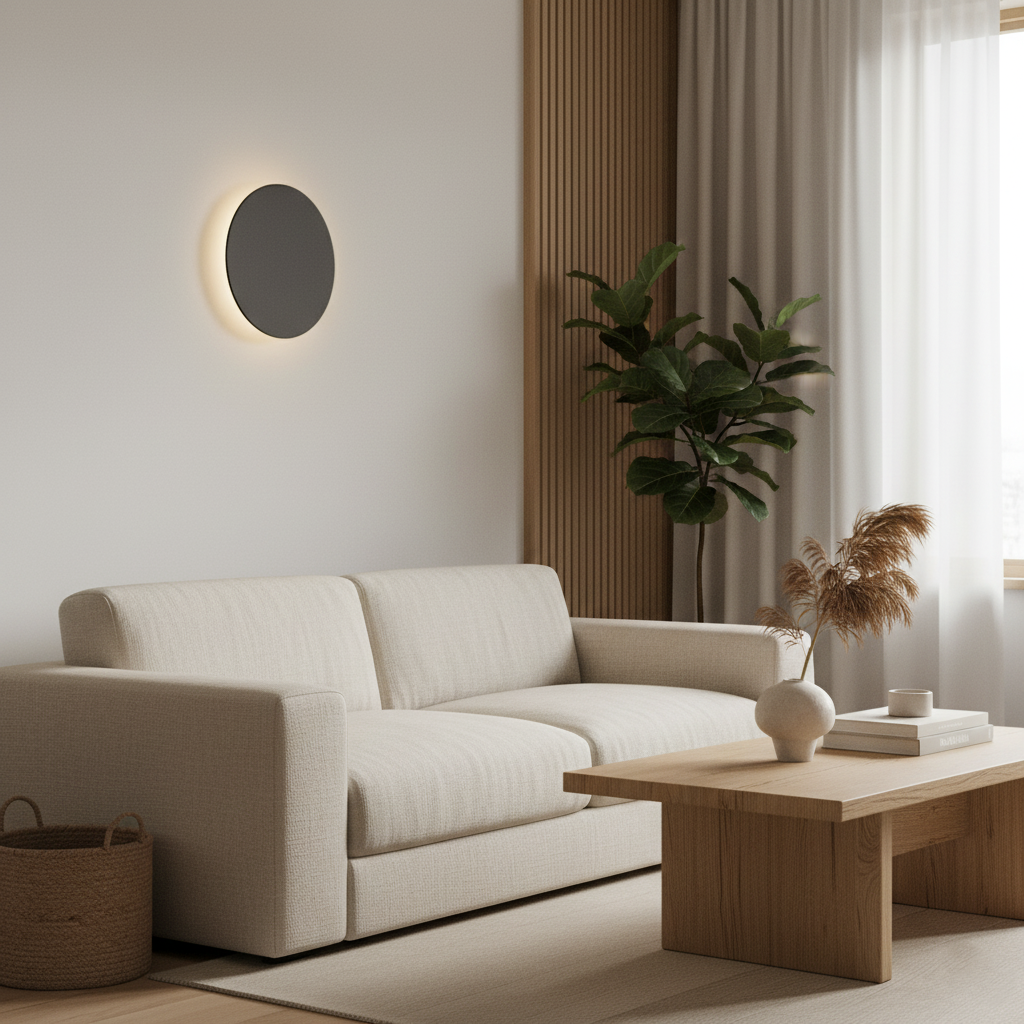 Luvien – Modern Round LED Flush Wall Light