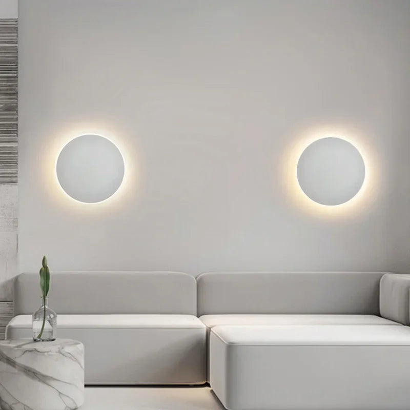 Luvien – Modern Round LED Flush Wall Light