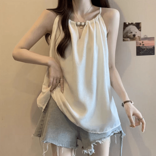 Esmee - Trendy Halter Neck Damesblouse