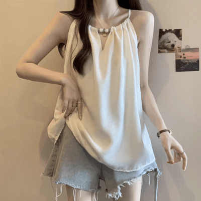 Esmee - Trendy Halter Neck Damesblouse