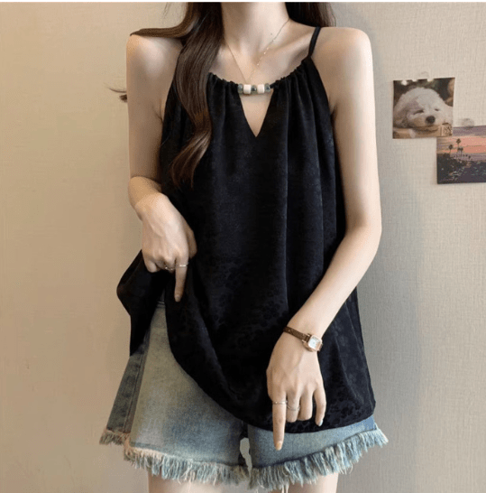 Esmee - Trendy Halter Neck Damesblouse