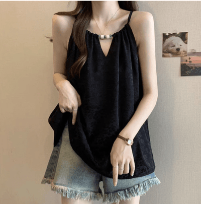 Esmee - Trendy Halter Neck Damesblouse