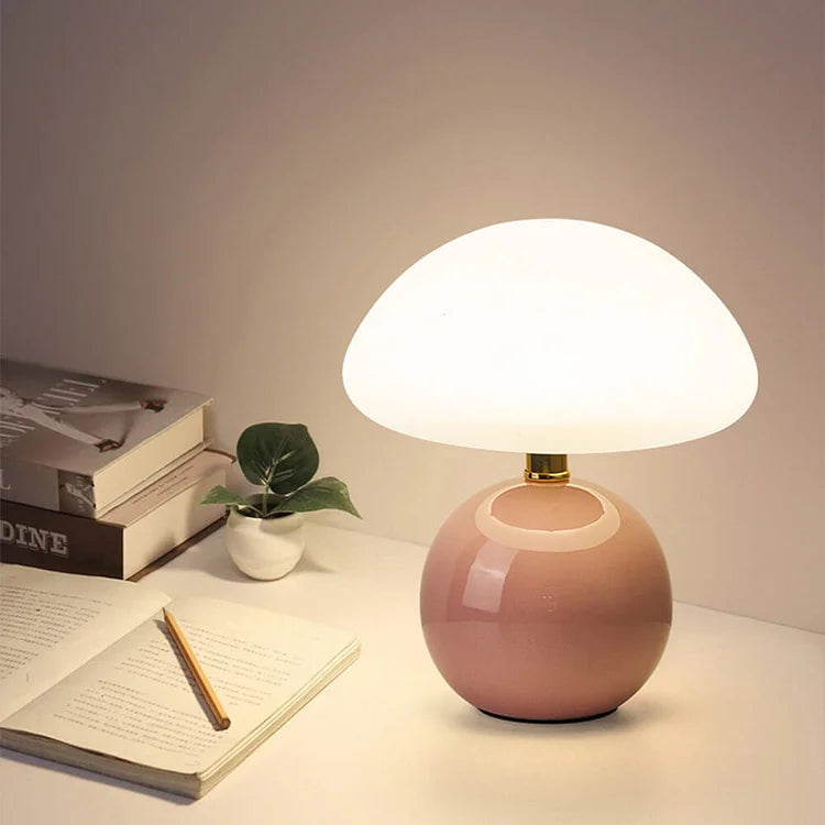 Murom - Mushroom Table Lamp with Ceramic Base