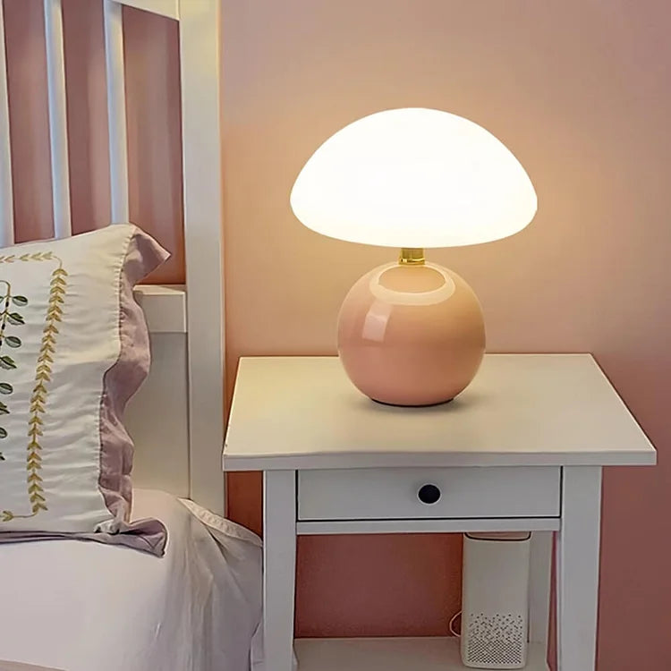 Murom - Mushroom Table Lamp with Ceramic Base