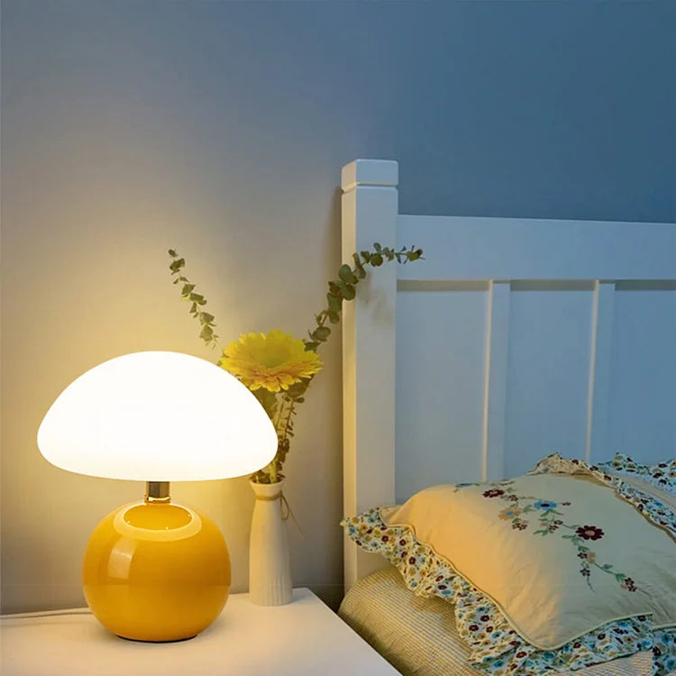 Murom - Mushroom Table Lamp with Ceramic Base