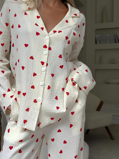 Elara - The Aesthetic Heart Pajama Set