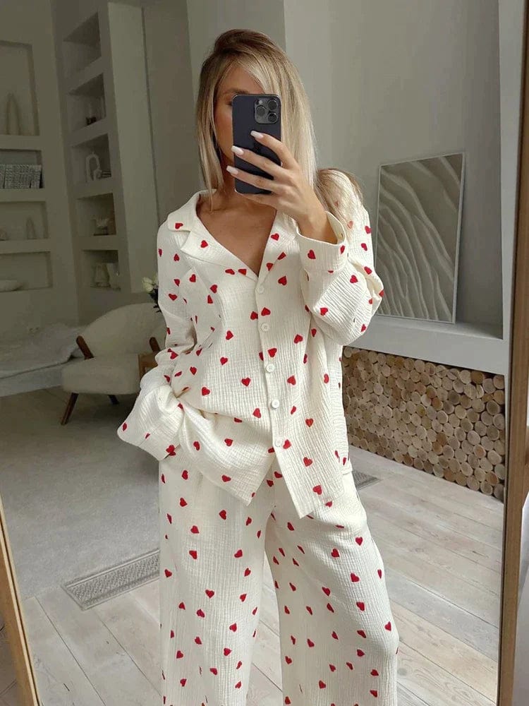 Elara - The Aesthetic Heart Pajama Set