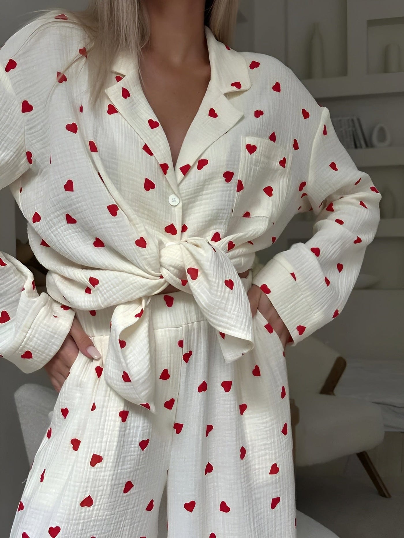Elara - The Aesthetic Heart Pajama Set