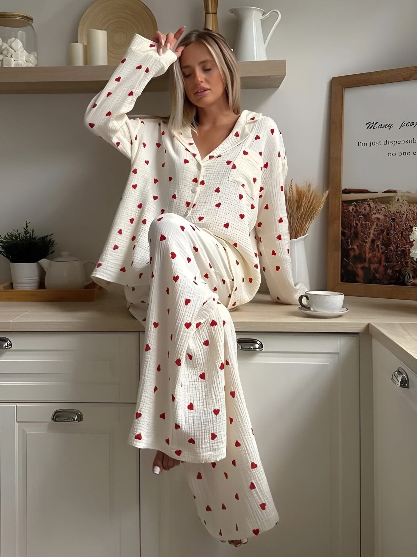 Elara - The Aesthetic Heart Pajama Set