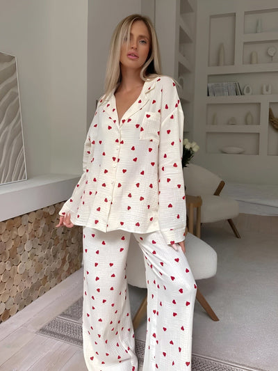 Elara - The Aesthetic Heart Pajama Set