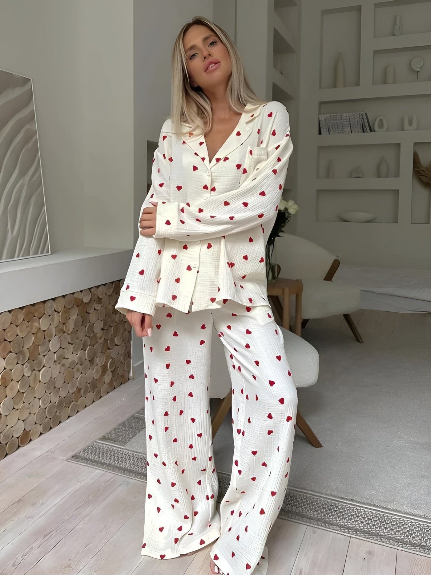 Elara - The Aesthetic Heart Pajama Set
