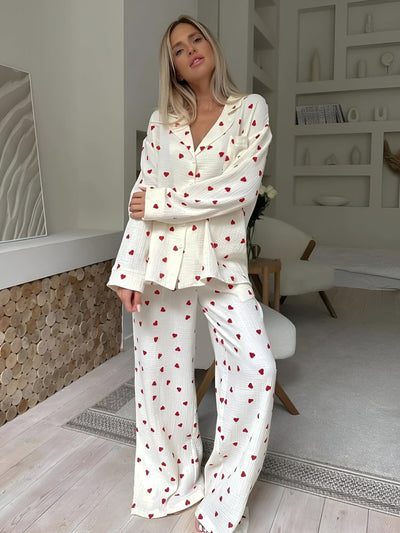 Elara - The Aesthetic Heart Pajama Set
