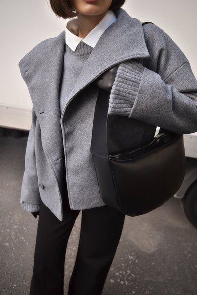 Elise – Luxury Double Breasted Short Coat