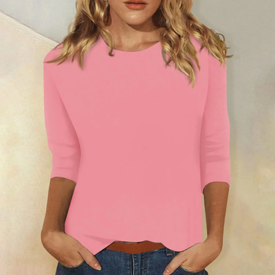 Nore – Basic Top met Driekwartsmouwen
