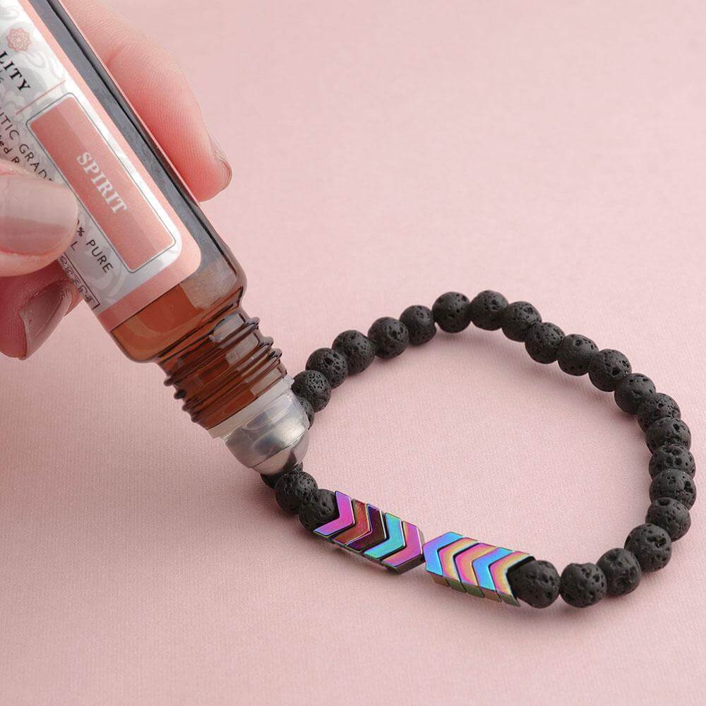SereniKraal – Anti-Stress Olie Verstuiver Armband – Rust & Balans