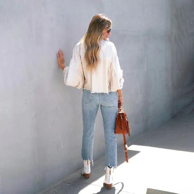 Melanie - Casual Puff-mouw Jas voor Vrouwen