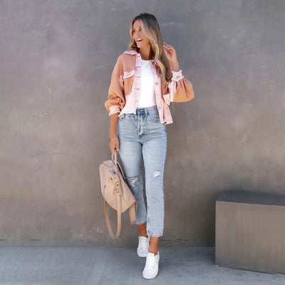Melanie - Casual Puff-mouw Jas voor Vrouwen